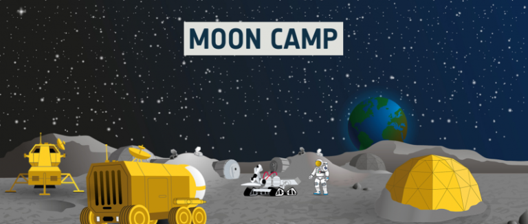 mooncamp på månen
